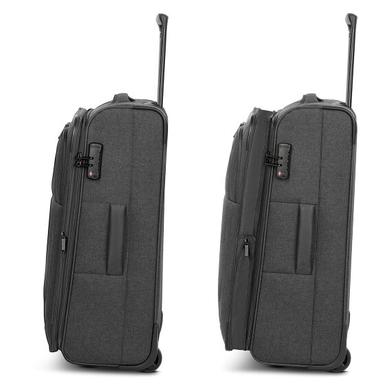 Redolz Essentials 12 2 wielen Trolley M 67 cm met uitbreidingsplooi