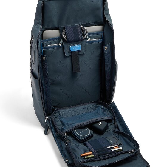 Piquadro Tebe Dagrugzak RFID-bescherming Leder 44 cm Laptopvak