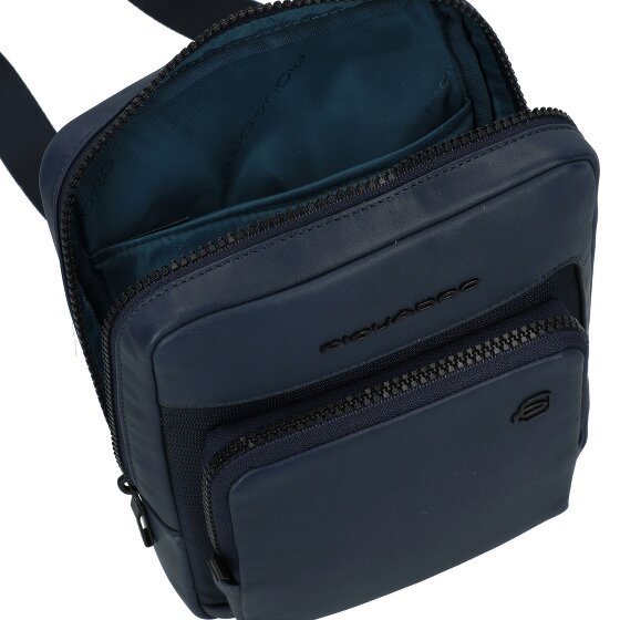 Piquadro Liko Mini tas Schoudertas RFID-bescherming Leer 17 cm