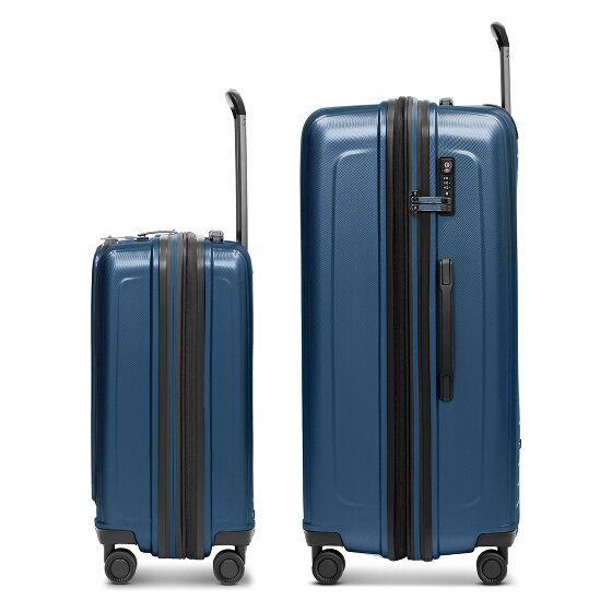 Redolz Essentials 14 4-wiel kofferset 2 stuks laptopvak met rekbare vouw