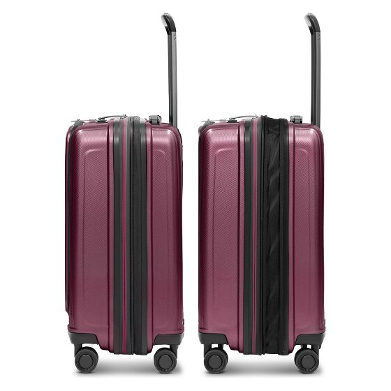 Redolz Essentials14 4-wiel kofferset Beautycase 4st met uitklapbaar laptopvak