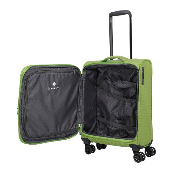 Travelite Corsiica 4 wielen Cabinewagen S 55 cm met uitbreidingsplooi