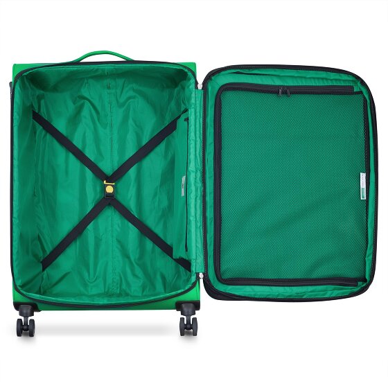 Delsey Paris x United Colors of Benetton Colour Block 4-wiel trolley 77cm met uitbreidingsvouw