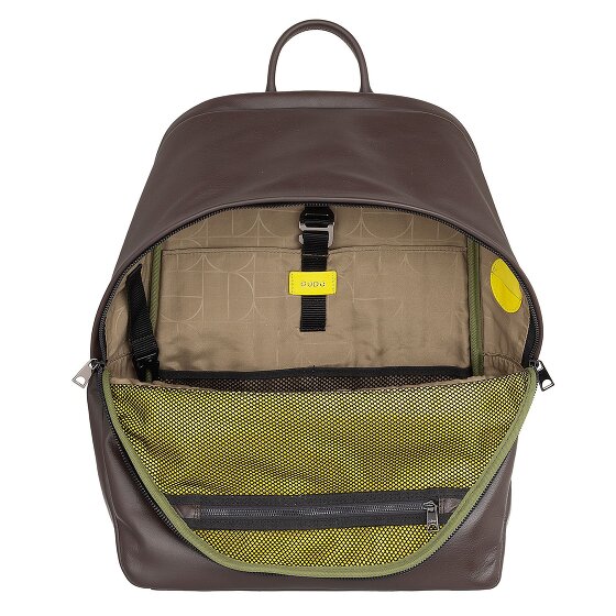 DuDu New York Dagrugzak Leer 41 cm Laptop compartiment