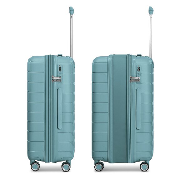 Franky London 4 wielen Trolley M 65 cm met uitbreidingsplooi