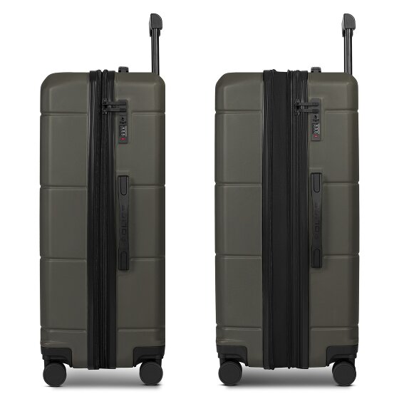Police 4 wielen Trolley 74 cm met uitbreidingsplooi