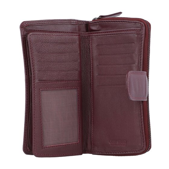 Greenburry Sponsachtig portefeuille leer 9,5 cm