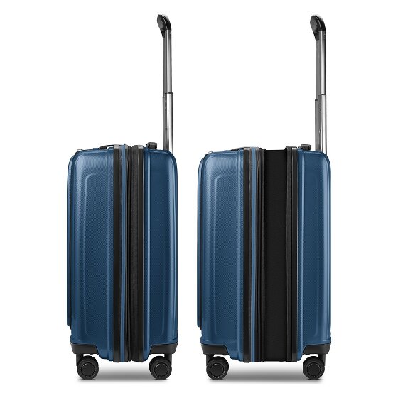 Redolz Essentials14 4-wiel kofferset Beautycase 4st met uitklapbaar laptopvak