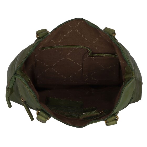 Greenland Nature Femi & Nine Leren Schoudertas 35 cm