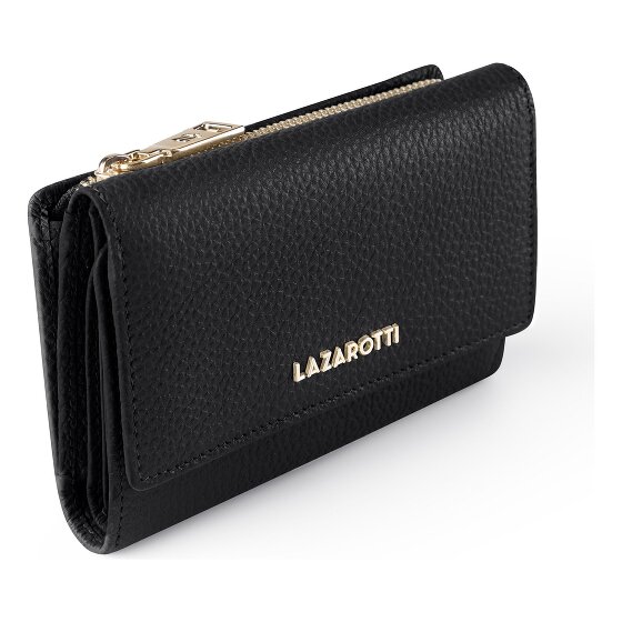 Lazarotti Bologna leer XL portemonnee met ritsvak leer 14 cm
