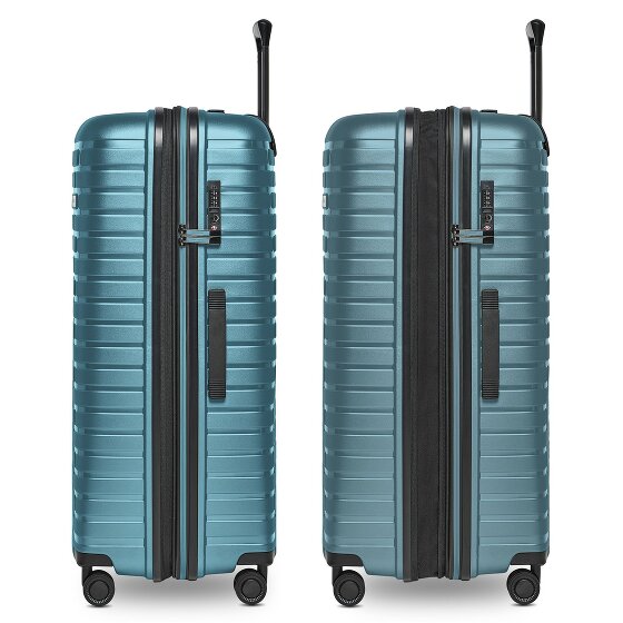 Pactastic Collection 04 THE LARGE + 4 wielen Trolley L 75 cm met uitbreidingsplooi