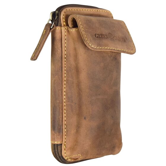 Greenburry Vintage heuptasje leer 14,5 cm