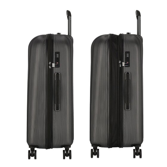 Polestream Moonrock 4 wielen Trolley 78 cm met uitbreidingsplooi