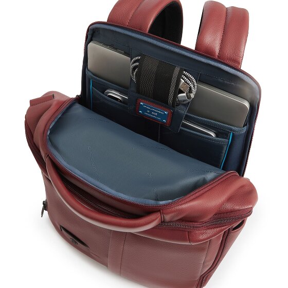 Piquadro Russell Zakelijke rugzak RFID-bescherming Leer 42 cm Laptop compartiment