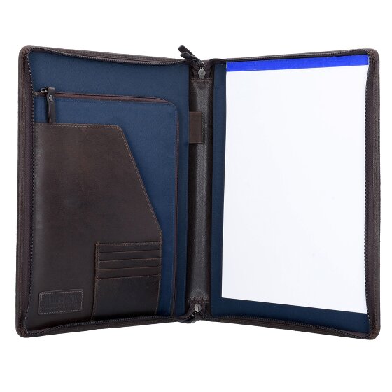 Leonhard Heyden Dakota Schrijfmap Leer 32 cm Laptopvak