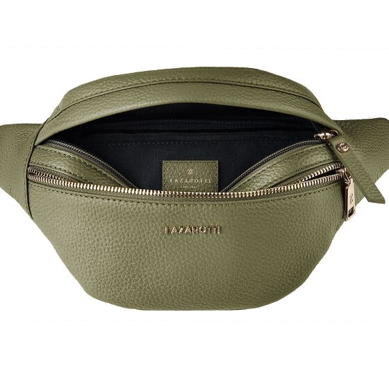 Lazarotti Bologna leer Fanny pack met dubbele rits, crossbody, leer, 25 cm