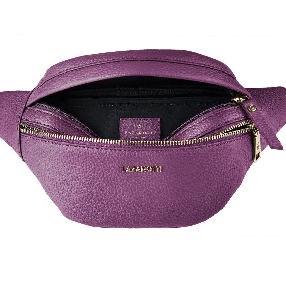 Lazarotti Bologna leer Fanny pack met dubbele rits, crossbody, leer, 25 cm