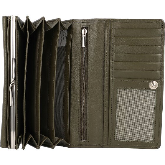 Mika Leren portemonnee 17 cm