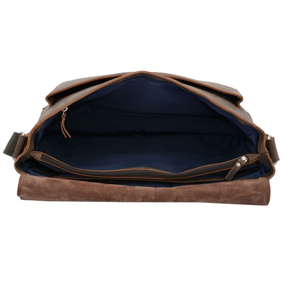 Leonhard Heyden Salisbury Messenger Leder 40 cm Laptopcompartiment