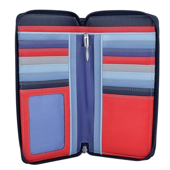 Mywalit Grote dubbele ritssluiting portemonnee leer 18 cm