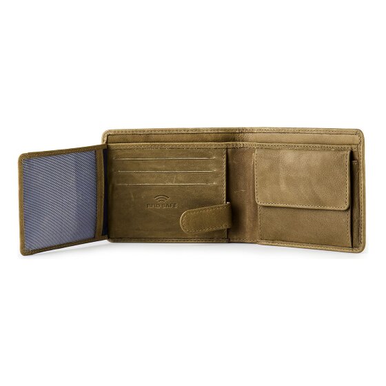 Jack Kinsky Aruba Portemonnee RFID-bescherming Leer 12 cm