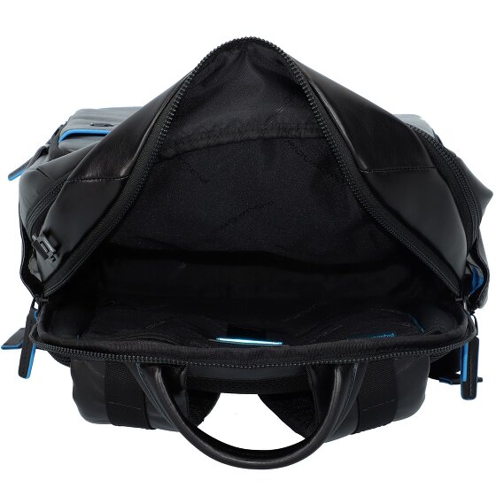 Piquadro Blauwe Revamp Rugzak RFID Leer 39 cm Laptopcompartiment