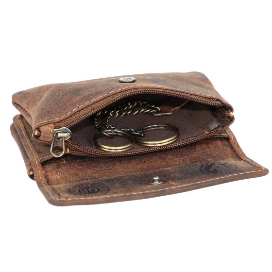 Greenburry Vintage sleuteletui leer 12 cm