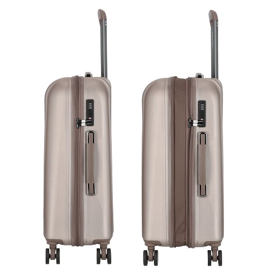 Polestream Moonrock 4 wielen Trolley M 69 cm met uitbreidingsplooi