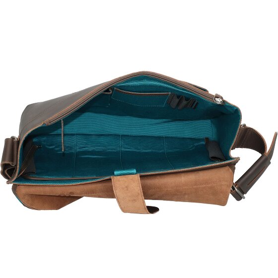 aunts & uncles Hunter Big Judd Aktetas Leder 41 cm Laptopcompartiment