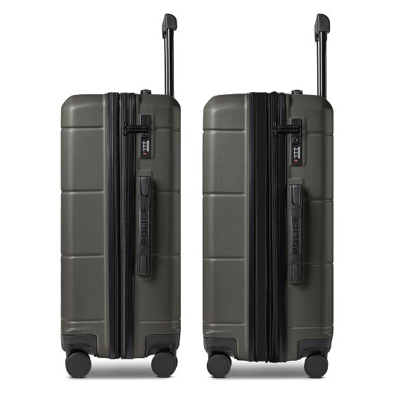 Police London 4 wielen Trolley 64 cm met uitbreidingsplooi