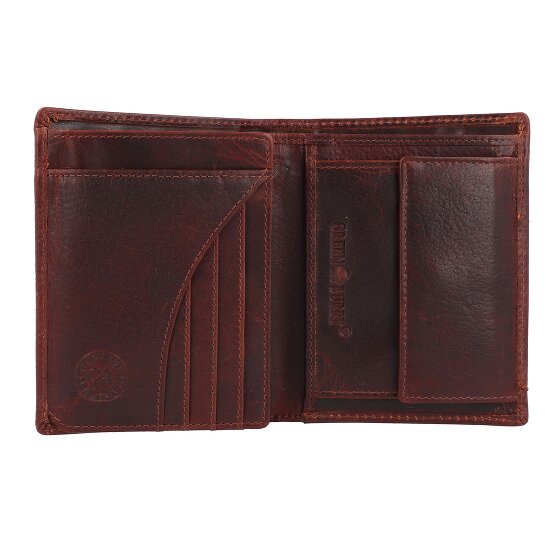 Greenburry Rugged Portemonnee RFID-bescherming Leer 12.5 cm