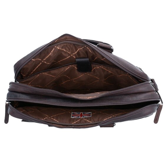 The Chesterfield Brand Wax Pull Up Koffer Leer 40 cm Laptop compartiment