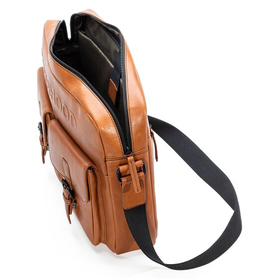 Farmhood Memphis Aktetas Messenger Leer 38 cm Laptop compartiment