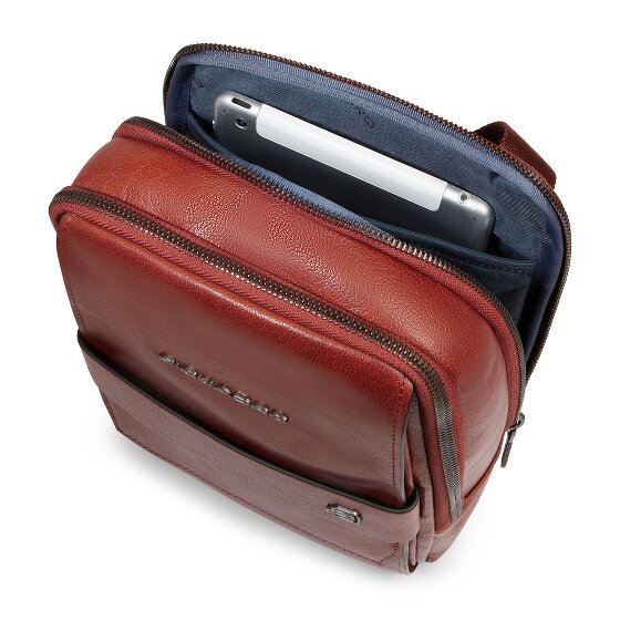 Piquadro Solm Schoudertas Leer 25 cm