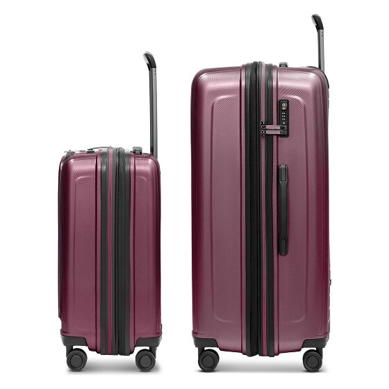 Redolz Essentials 14 4-wiel kofferset 2 stuks laptopvak met rekbare vouw