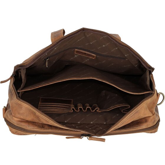 Greenburry Vintage aktetas leer 42 cm Laptop compartiment