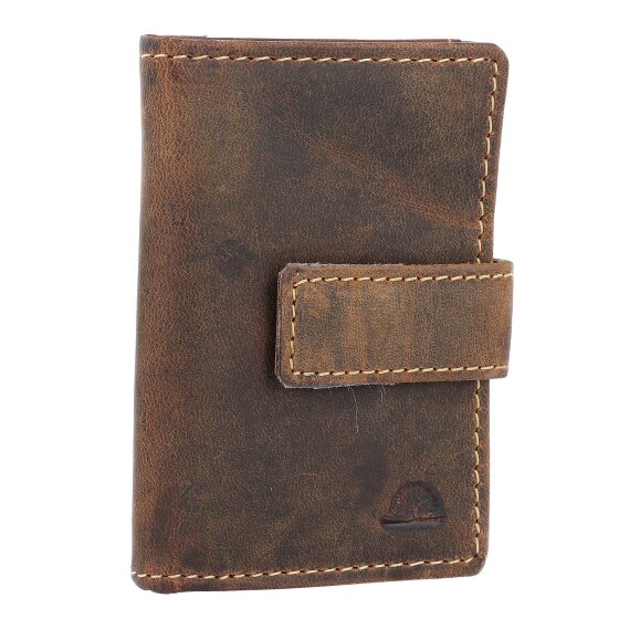 Greenburry Vintage visitekaart etui RFID leer 7 cm