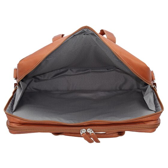 Harold's Heritage Briefcase Leer 38 cm Laptopcompartiment