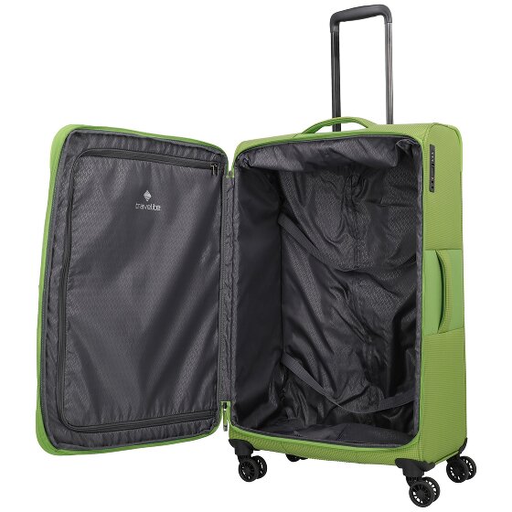 Travelite Corsiica 4 wielen Trolley L 77 cm met uitbreidingsplooi