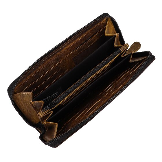 Greenburry Destressed Portemonnee RFID-bescherming Leer 19 cm