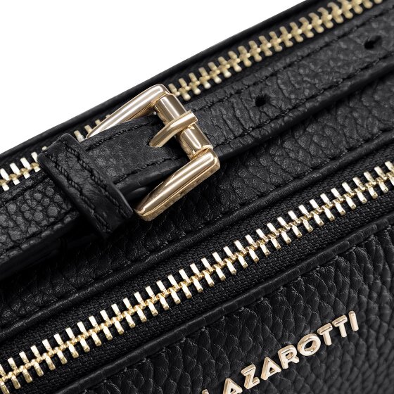 Lazarotti Bologna leer crossbody tas Camera-Bag leer dubbele rits 18 cm