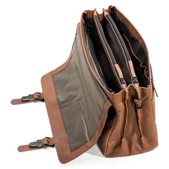 Farmhood Nashville aktetas XXL 3 vakken leer 39 cm