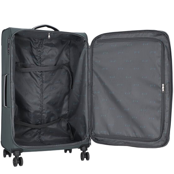 d&n Travel Line 9204 4 wielen Trolley L 76 cm met uitbreidingsplooi