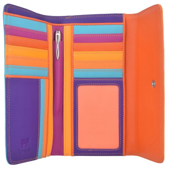 Mywalit Tri-fold Zip Wallet Leren Portemonnee 17 cm