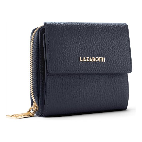 Lazarotti Bologna Leren Ritssluiting Portemonnee Leer 12 cm