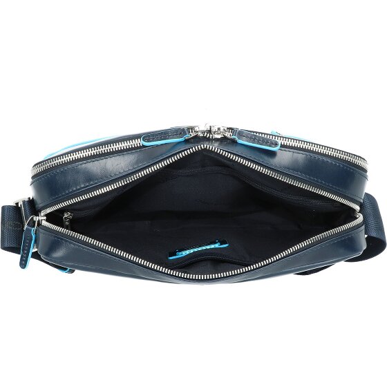 Piquadro Blauwe vierkante aktetas 22 cm