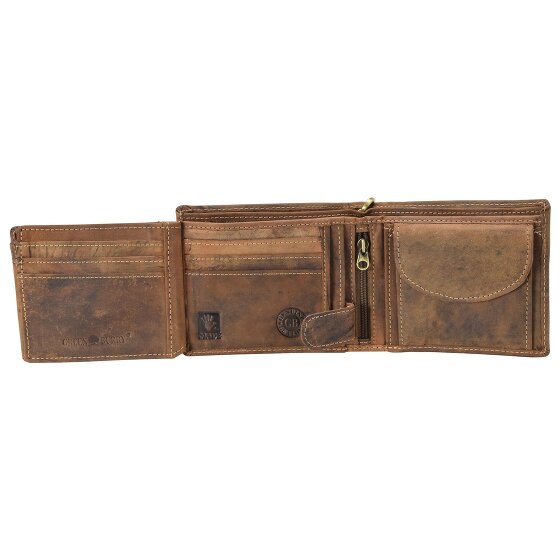 Greenburry Vintage doodshoofd Portemonnee Leer 12 cm