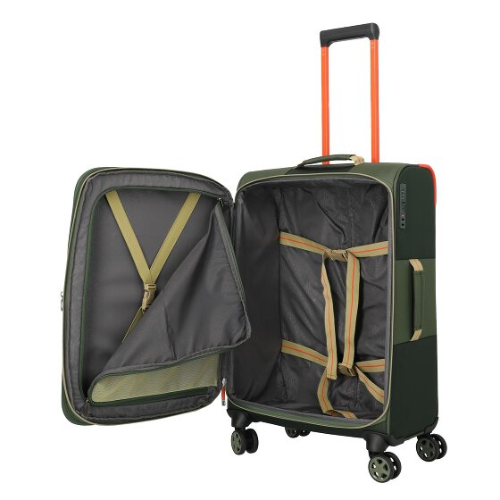 Travelite Color Craze 4 wielen Trolley M 66 cm met uitbreidingsplooi