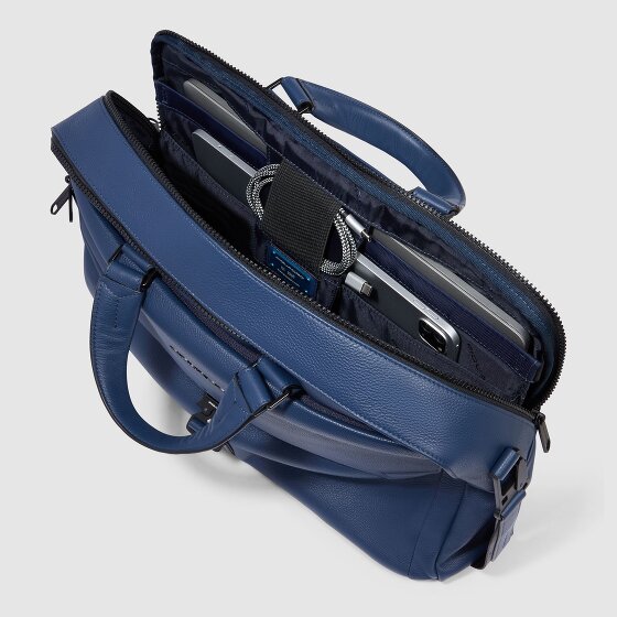 Piquadro Than Koffer Leer 30 cm Laptop compartiment
