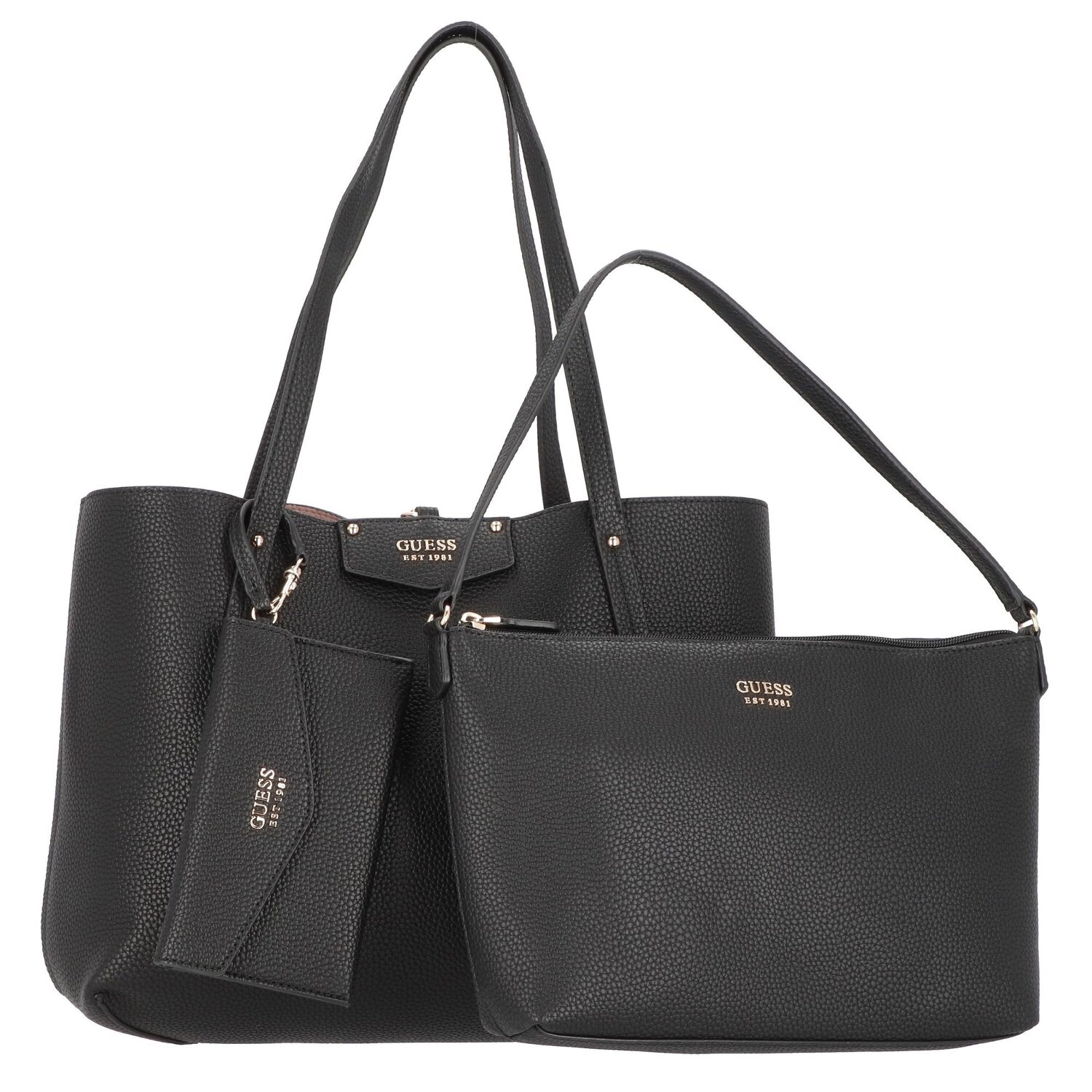 Guess Eco Brenton Shopper Tas 36 cm black Bagage24
